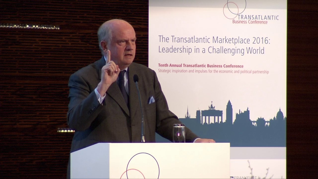 10th Transatlantic Business Conference | Keynote by Martin Richenhagen, AGCO Corporation (GERMAN)