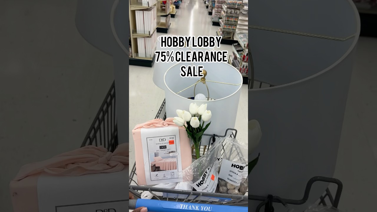 HOBBY LOBBY 75% OFF HOME DECOR CLEARANCE SALE| SHOP WITH ME