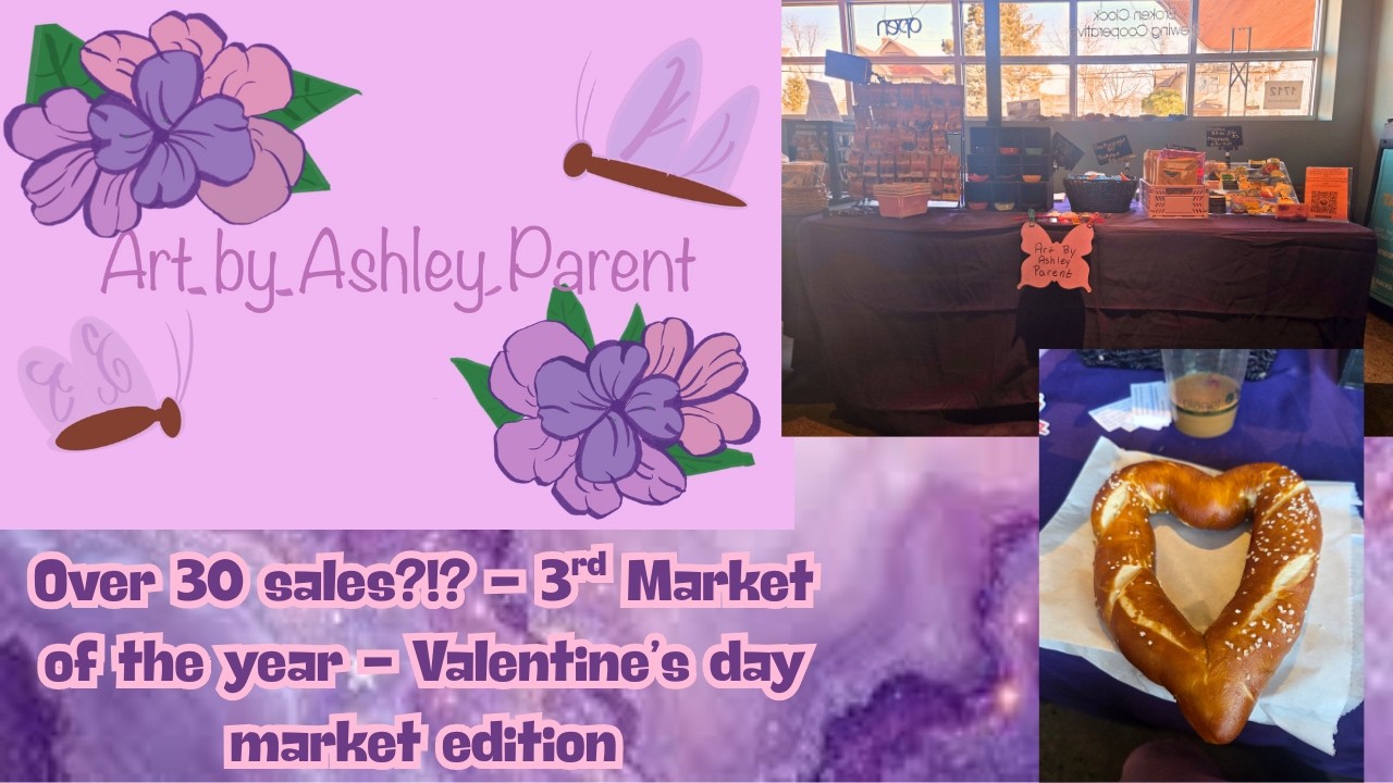 Over 30 sales?!? - 3rd Market of the year - Valentine's day Market edition - Vlog #67