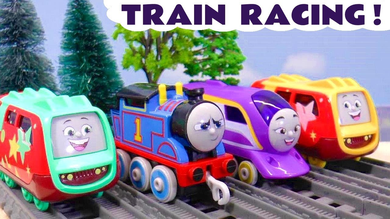 Train Racing Stories with All Engines Go Toy Trains