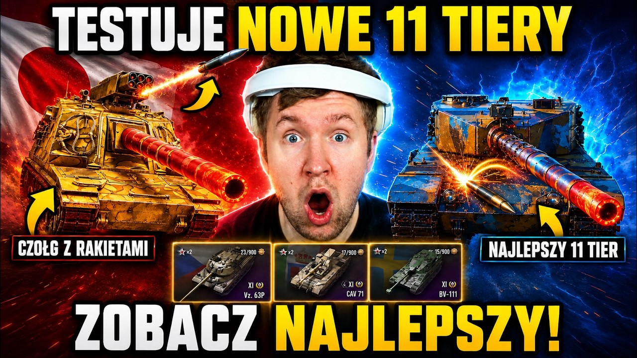 TESTUJE WSZYSTKIE NOWE 11 TIERY | PRZEGIĘTE CZOŁGI i RAKIETY ROZWALĄ WOTA?