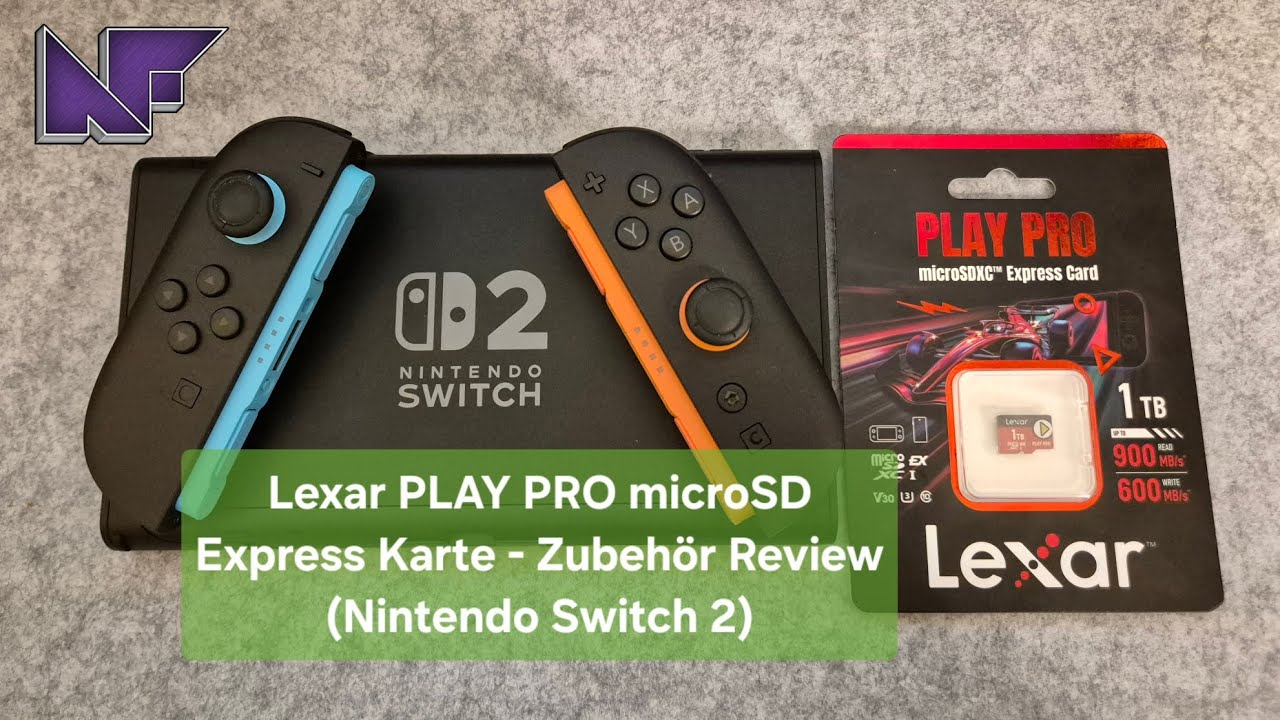Lexar PLAY PRO microSD Express Speicherkarte 1TB im Switch 2 Test - Geschwindigkeit & Kapazität