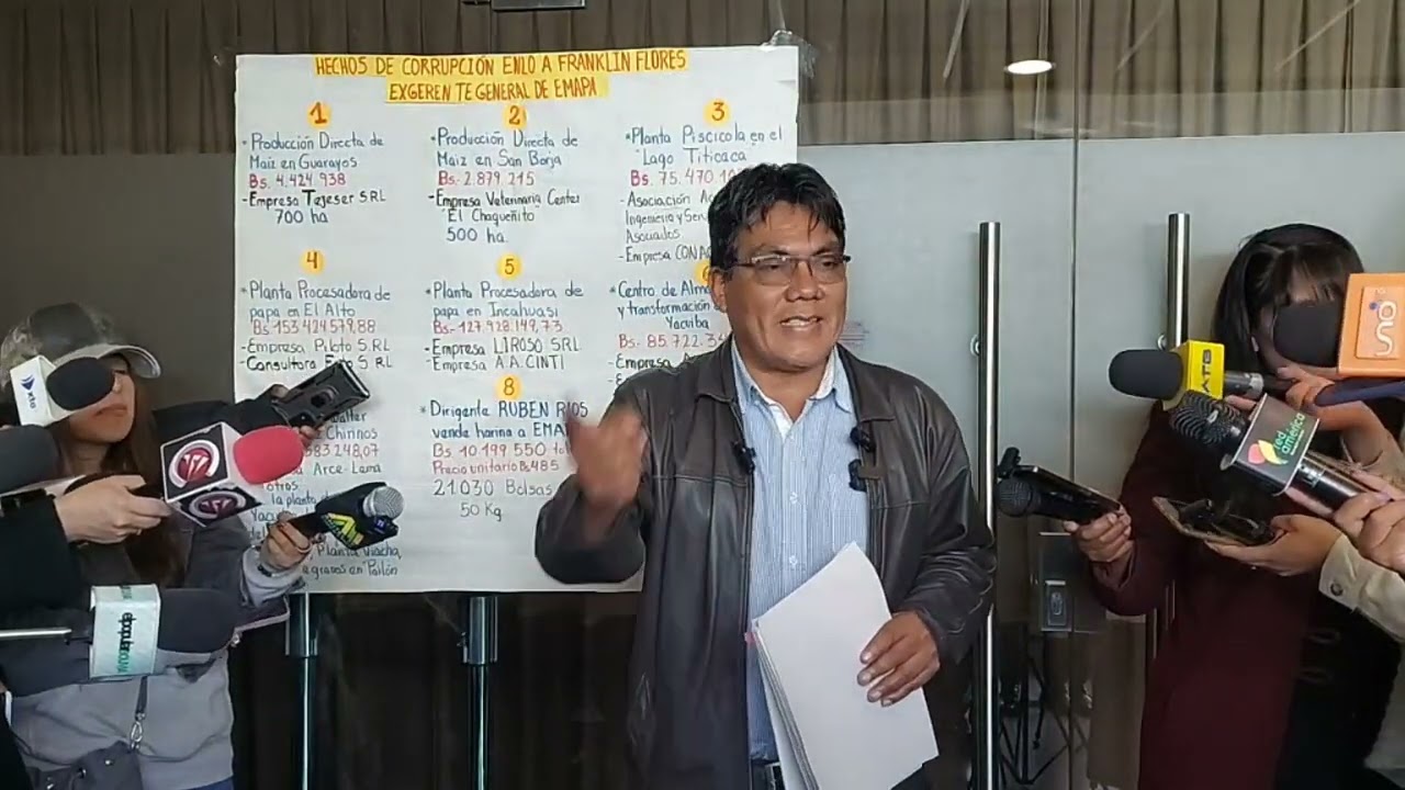 Hechos de corrupción de Franklin Flores  en EMAPA 