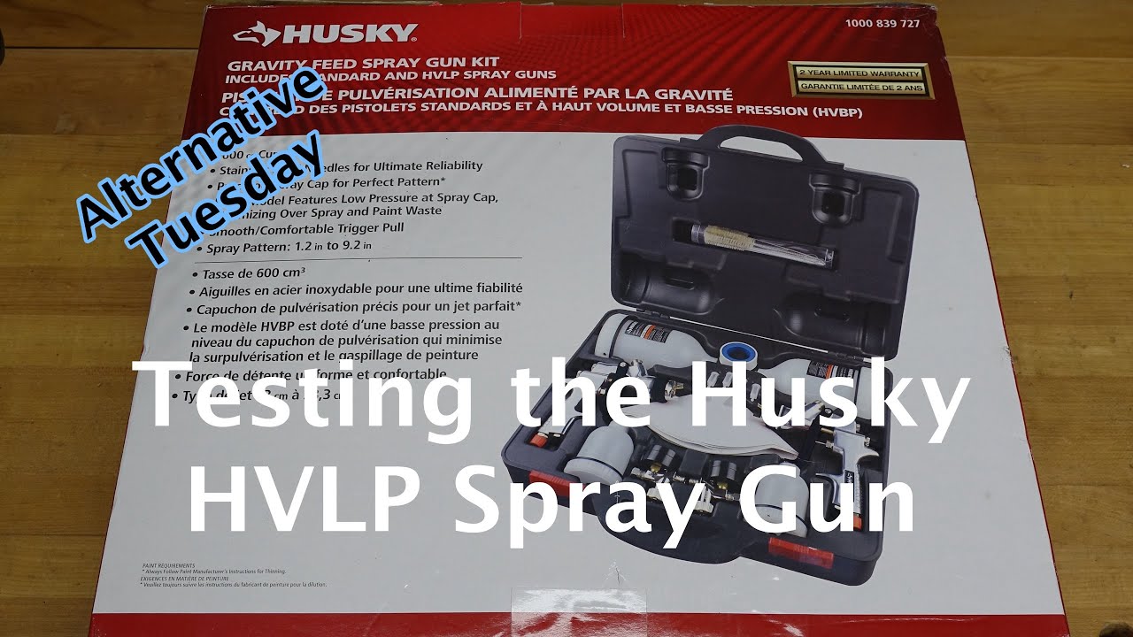 Тестирование краскопульта Husky HVLP