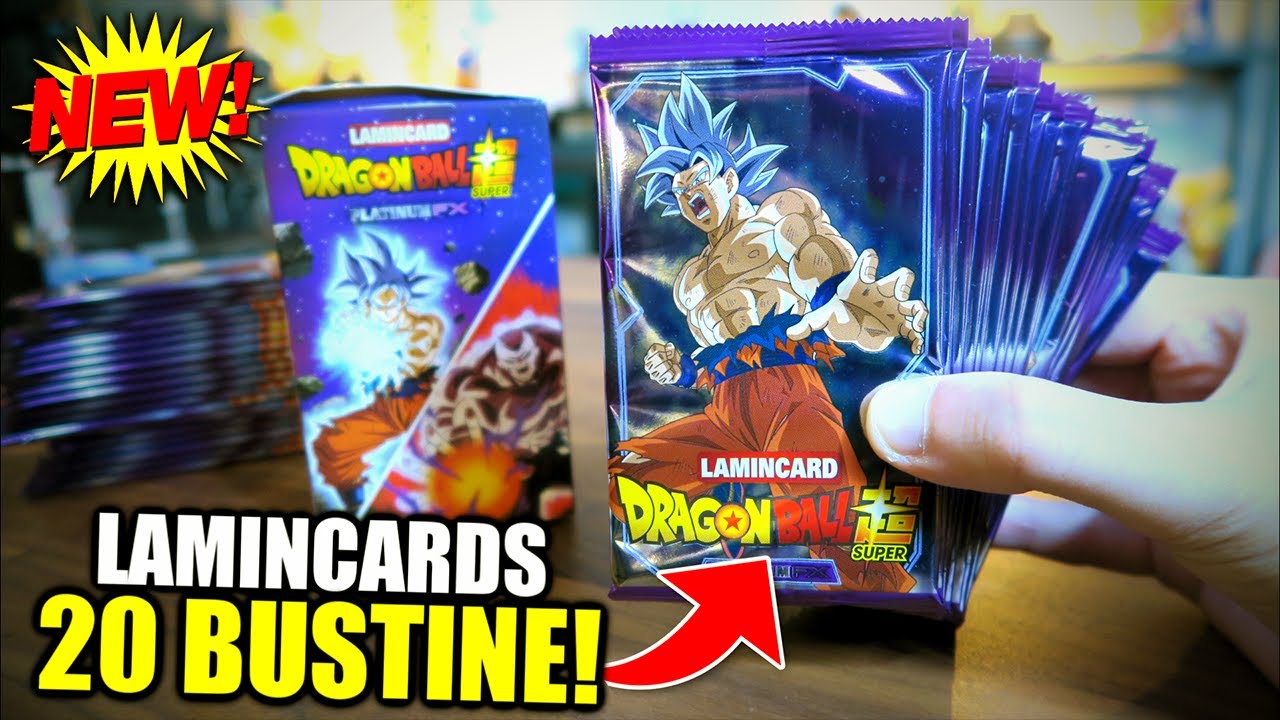 Apro 20 BUSTINE delle LAMINCARDS PLATINO di DB SUPER 😍 Pazzesche 😱 Dragon Ball Lamincard 2023