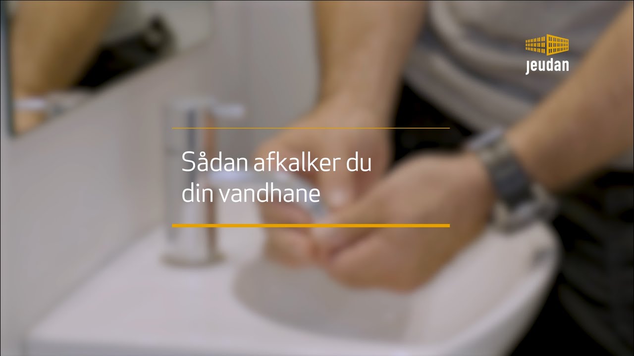 Sådan afkalker du din vandhane