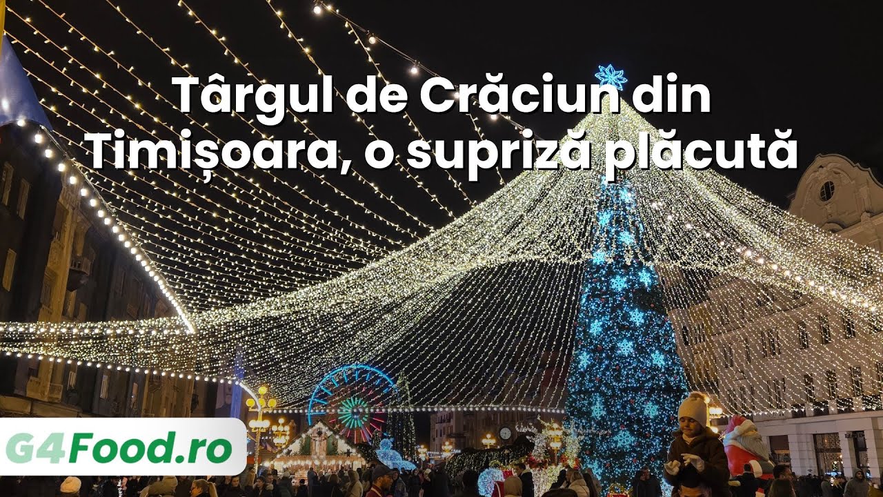 Târgul de Crăciun din Timișoara, micul Paradis pentru gurmanzi: varietate mare și prețuri decente