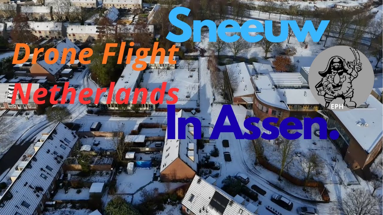 Sneeuw in Assen Drone 4K Marsdijk | Marty - Alma Mia (Vanaf Vinyl) #oplossegroeven #echtepiratenhits