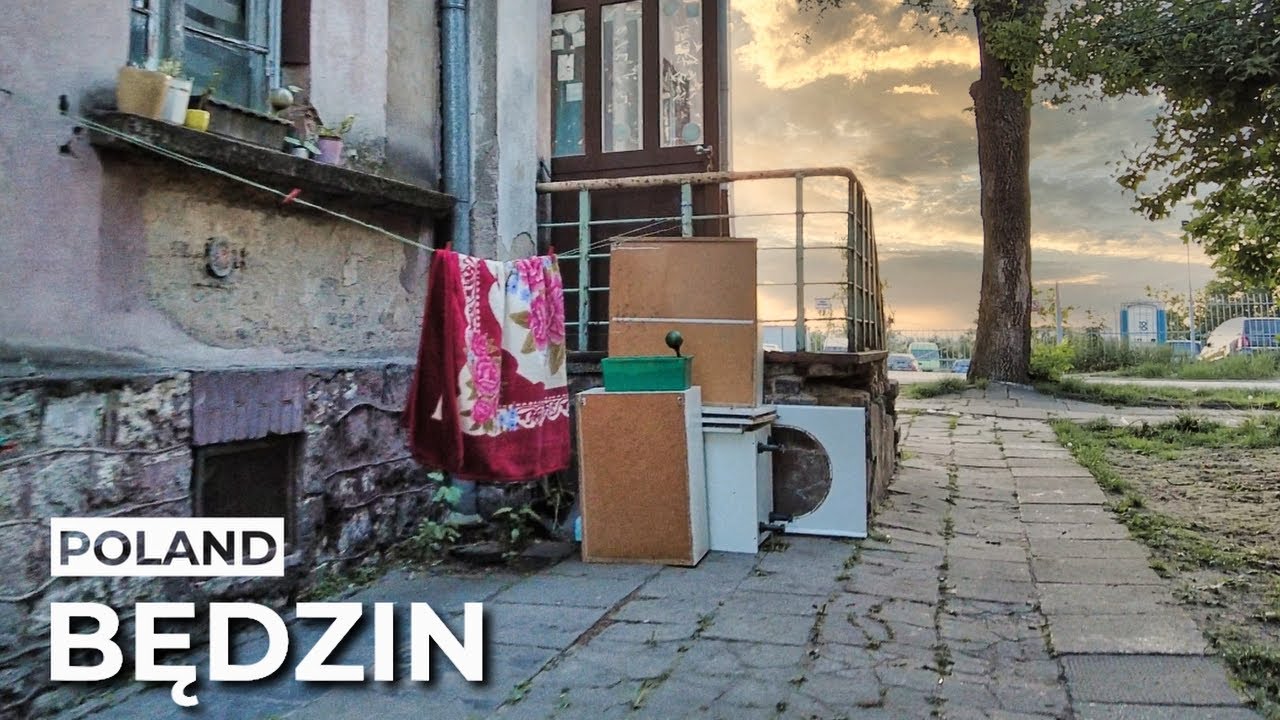 【4K】Walking in Former Mining Colony in Poland, Będzin