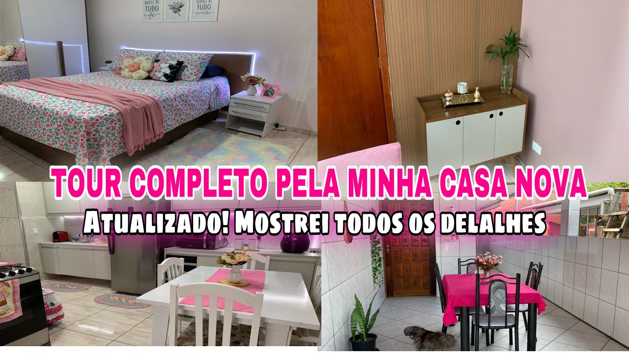 Tour pela minha CASA NOVA atualizado 🏠Mostei todos os detalhes 💕