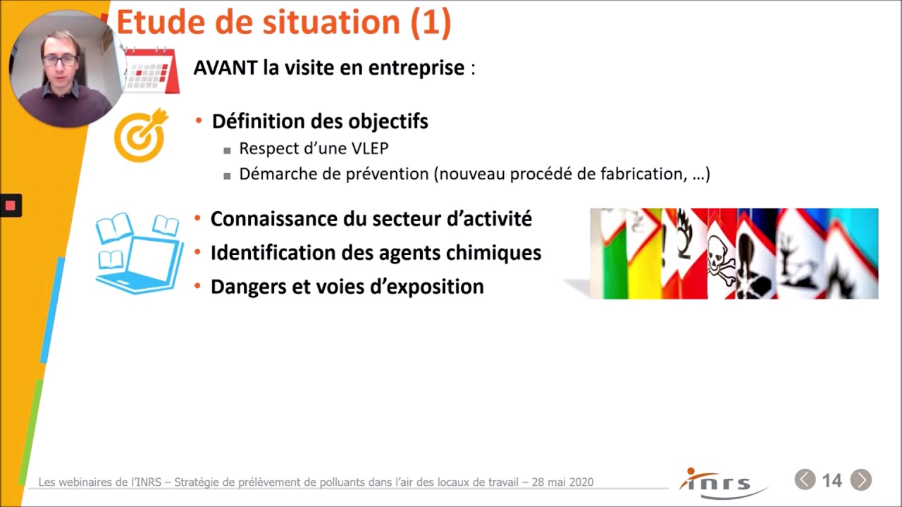 Webinaire - Stratégie de prélèvement de polluants dans l’air des locaux de travai​l