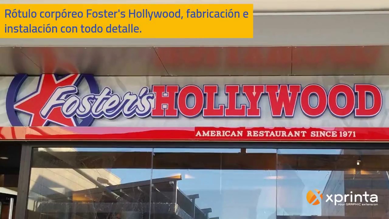 Rotulación para restaurantes: Foster's Hollywood Mallorca