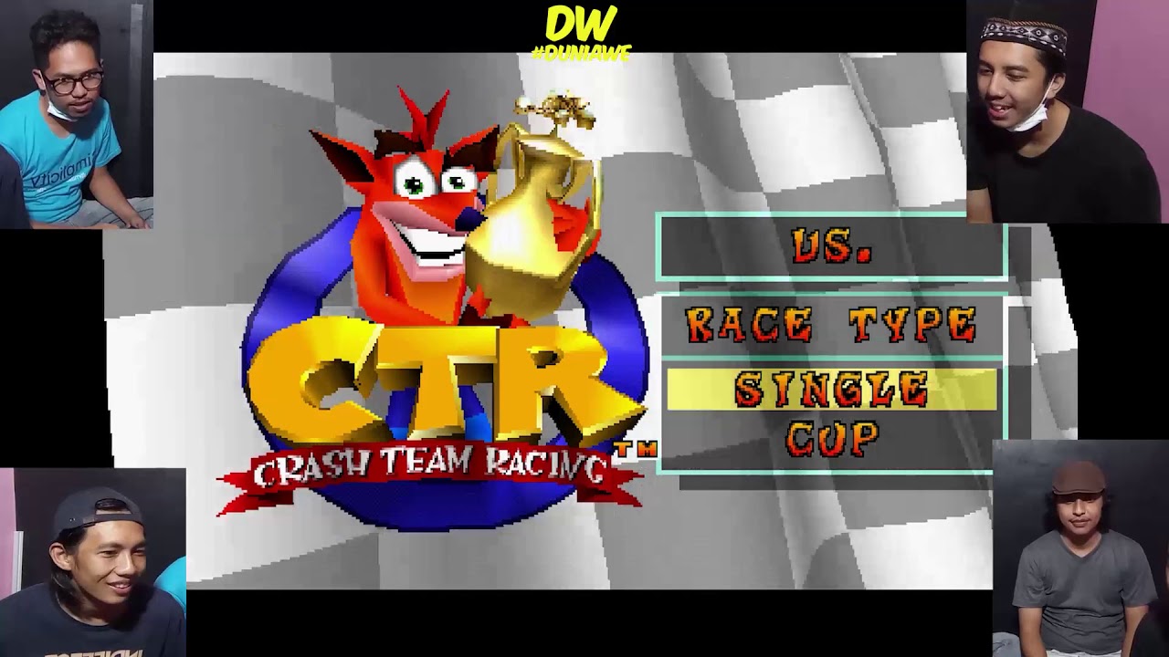 Main Game CTR PS 1 Berempat bareng temen || Cup 4 Player 4 Round