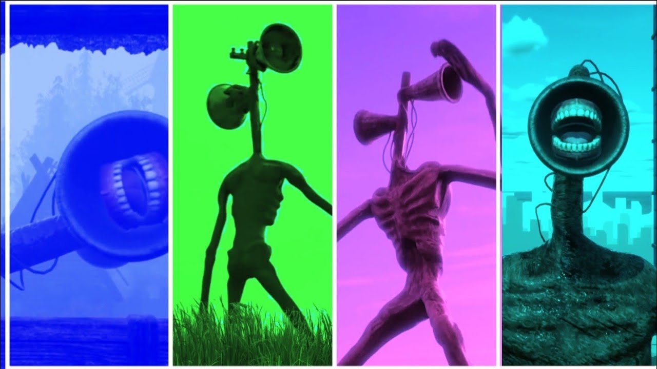siren head mix battle | fun collor | magical | #magic #coffindance #amazing 