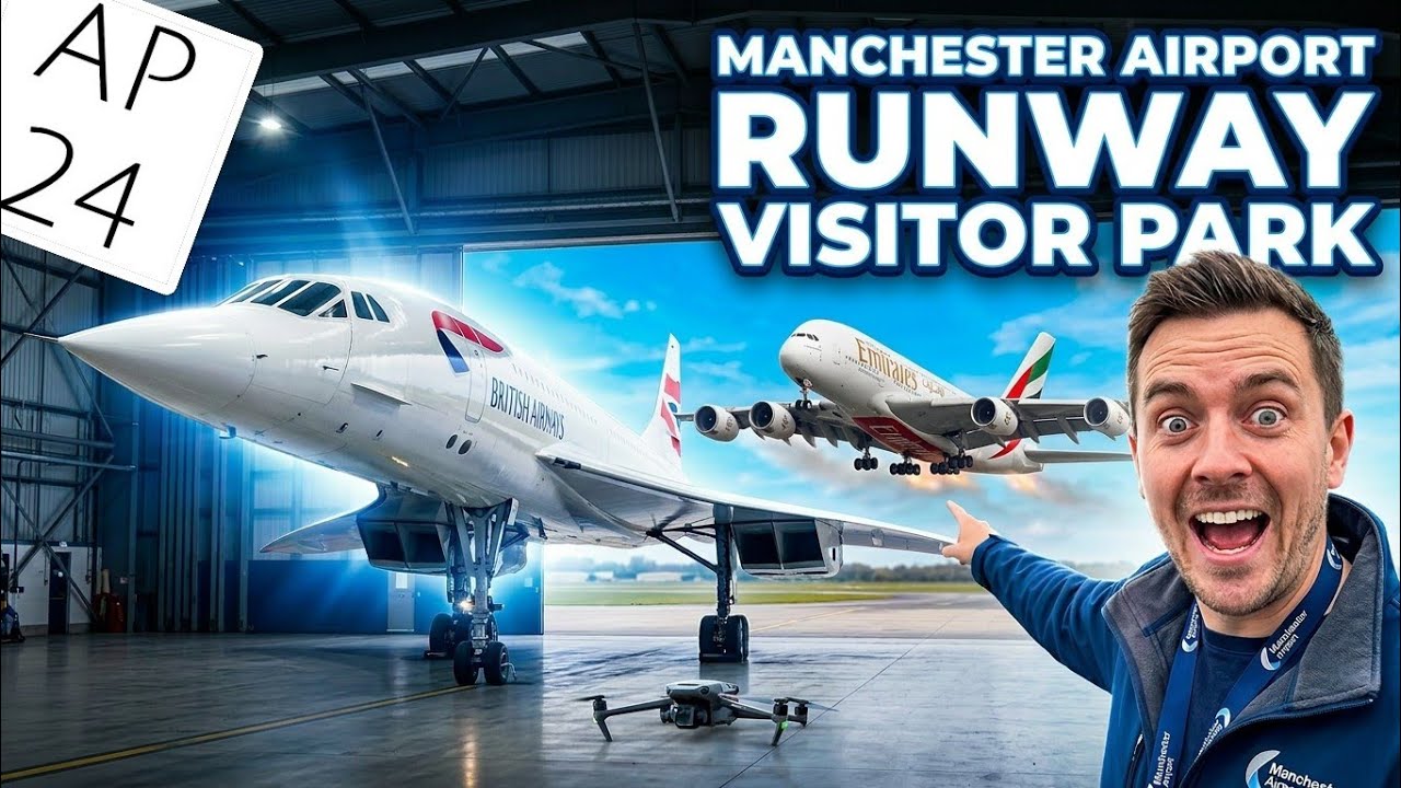 Concorde: British Airways' Alpha Charlie at Manchester–Grounded But Unforgettable. No Drone Zone!