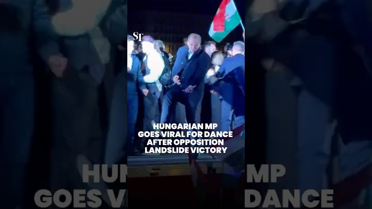 Dancing Hungarian MP steals the show after opposition landslide victory