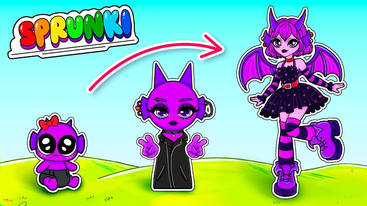 🌈Incredibox SPRUNKI: Durple Growing Up! Makeup + Skincare Blind Bag UNBOXING!