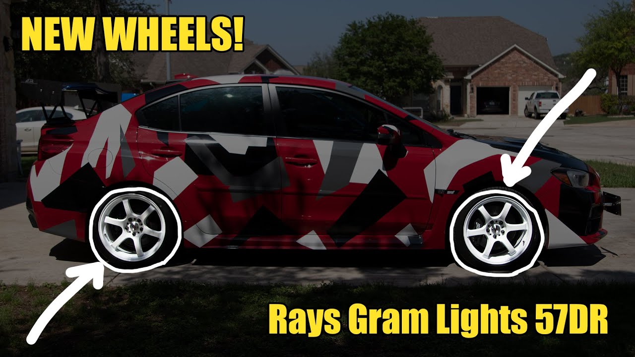 2015 Subaru STI Rays Gram Lights 57DR Install