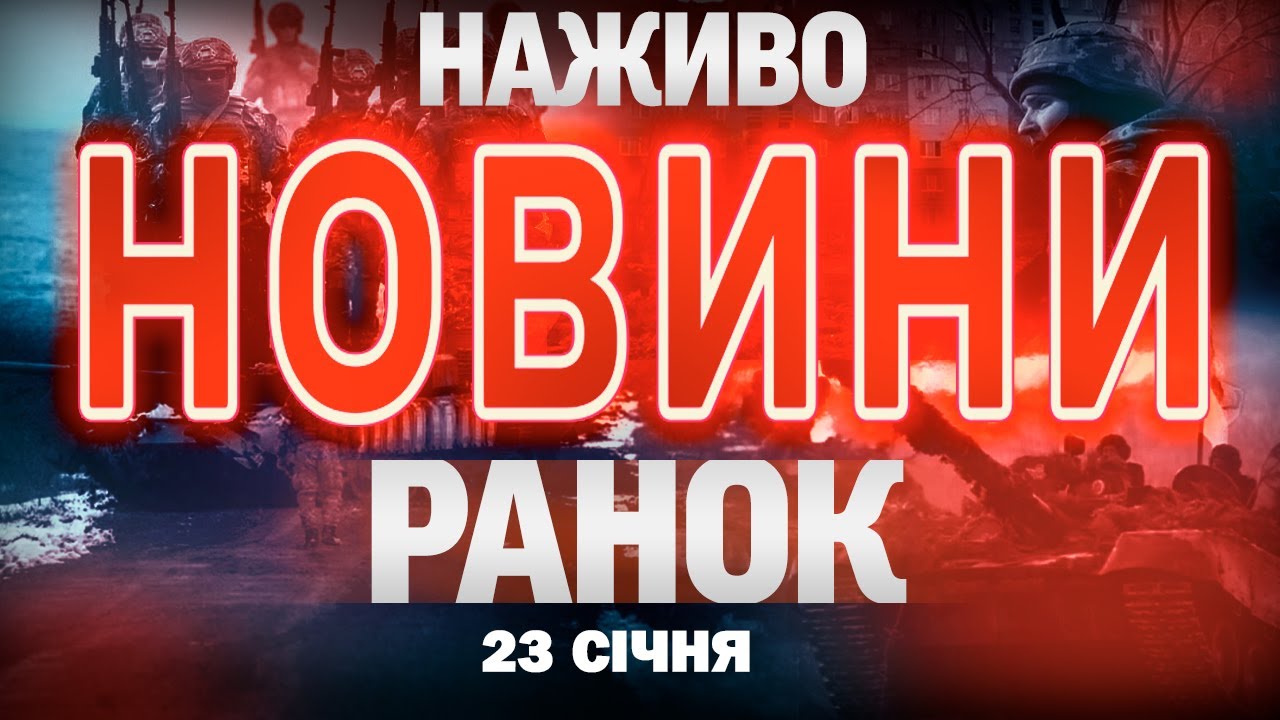 НОВИНИ НАЖИВО РАНОК 23 СІЧНЯ - П'ЯТНИЦЯ