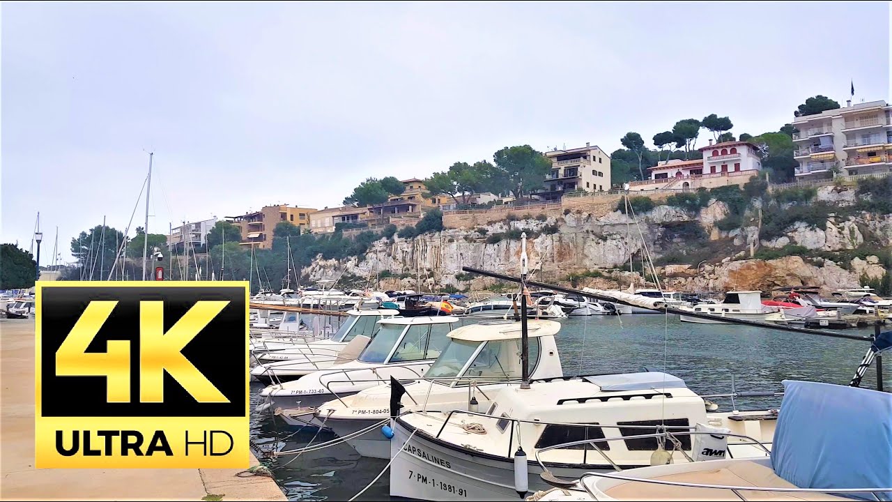 Walk at PORTO CRISTO city of RAFAEL NADAL -🇪🇸 Mallorca, Spain 🇪🇸 - 4K