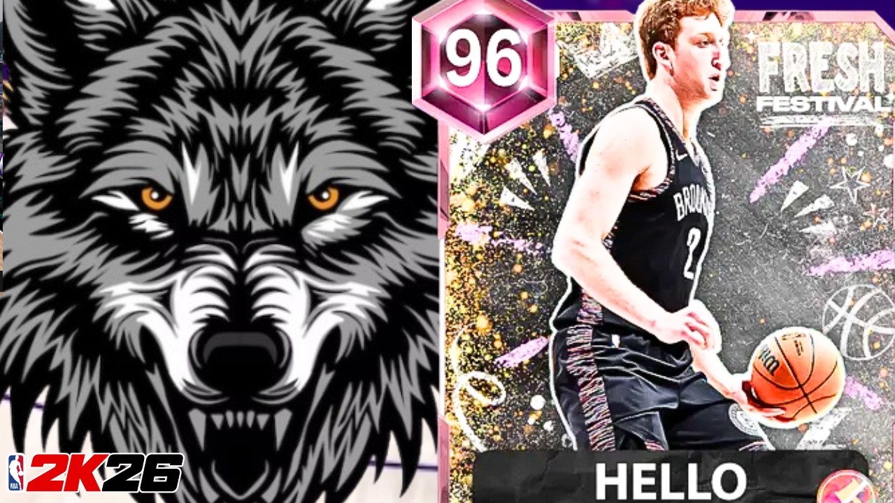 PINK DIAMOND DANNY IS THE WOLF MAN IN NBA2K26 MyTeam!!