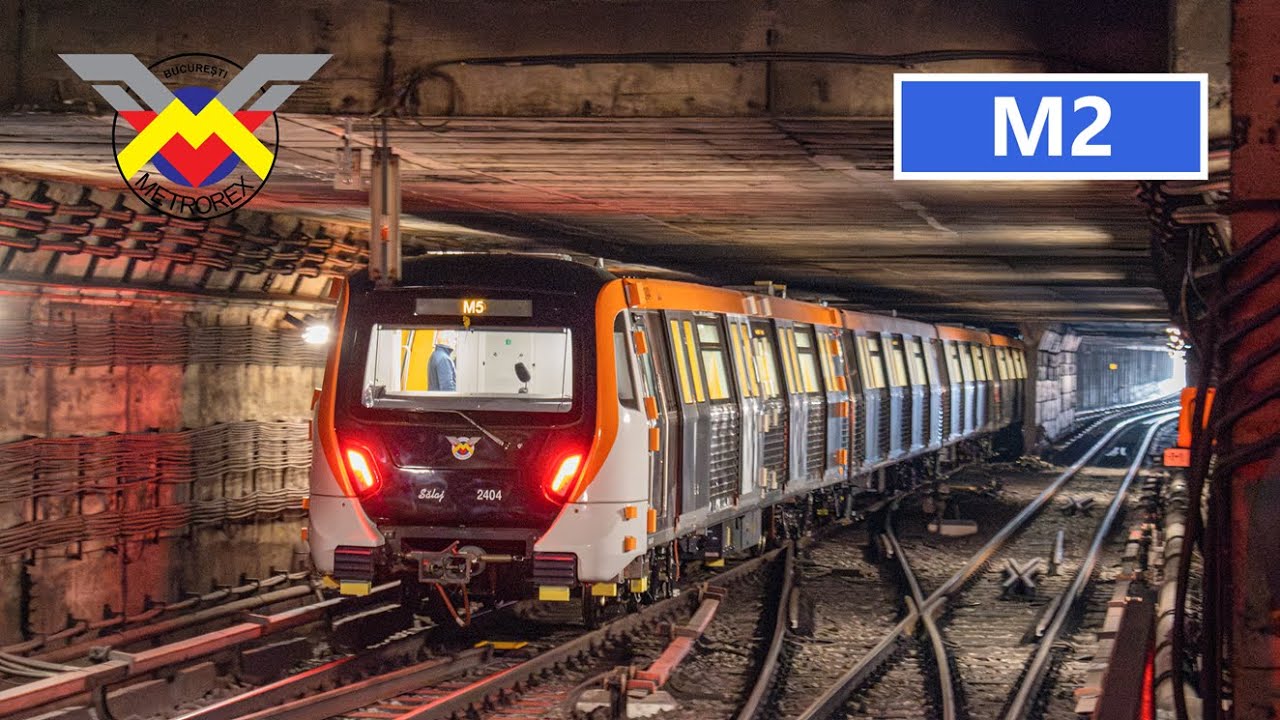 Metrorex - Alstom Metropolis BM4 1404-2404 &bdquo;Sălaj&rdquo; &icirc;n probe de gabarit &Circulație pe fir fals pe M2