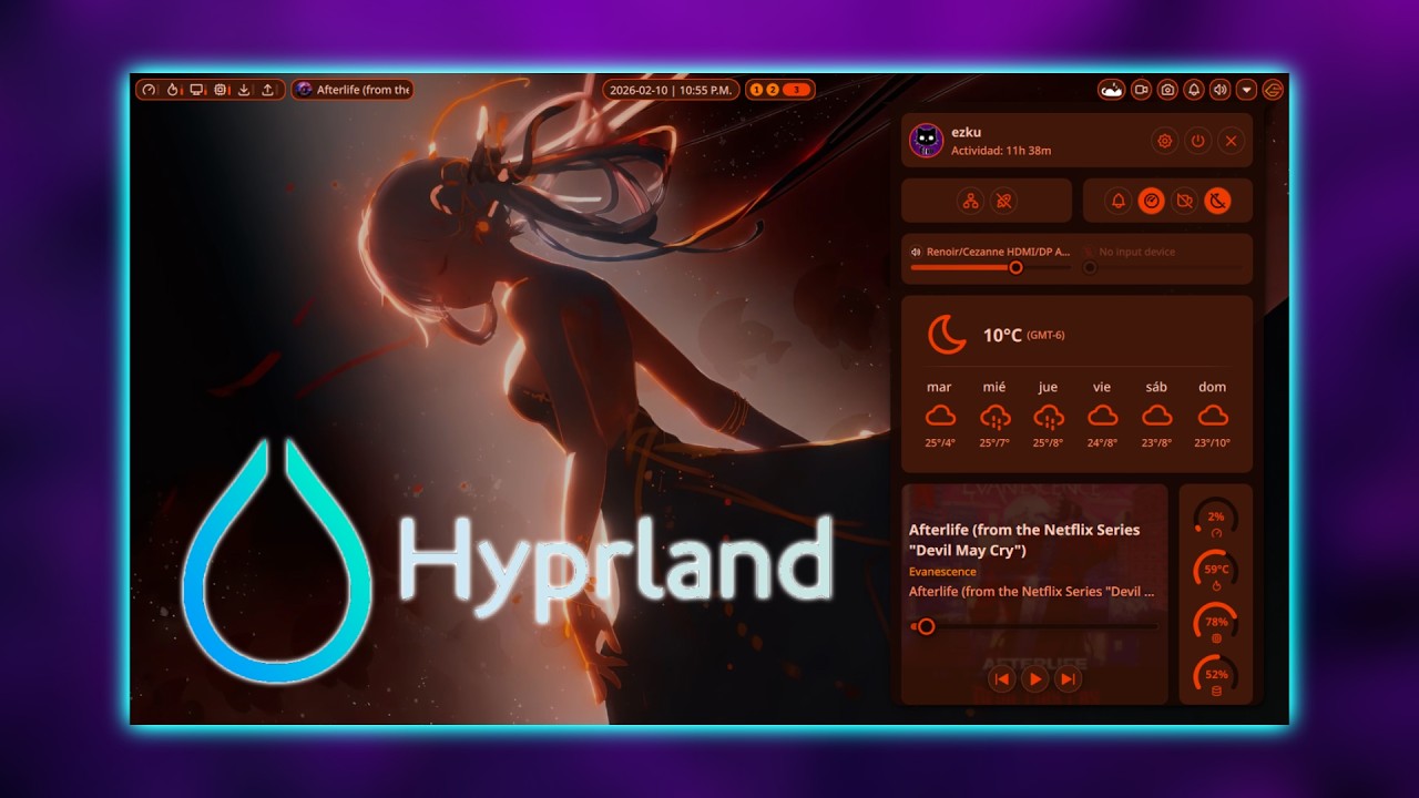 NO instales HYPRLAND ni ningún Window Manager