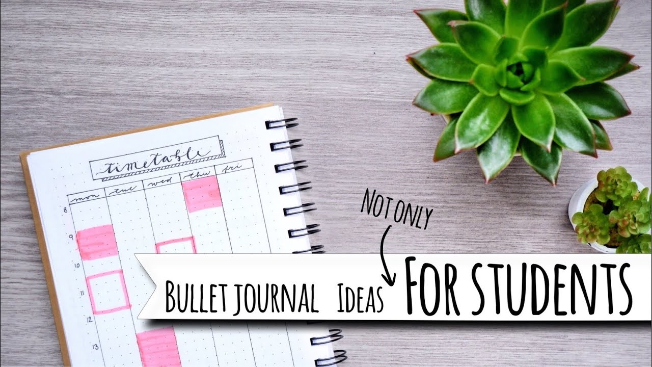 Bullet Journal Ideas FOR STUDENTS | productivity, organization spreads | simple, minimalistic