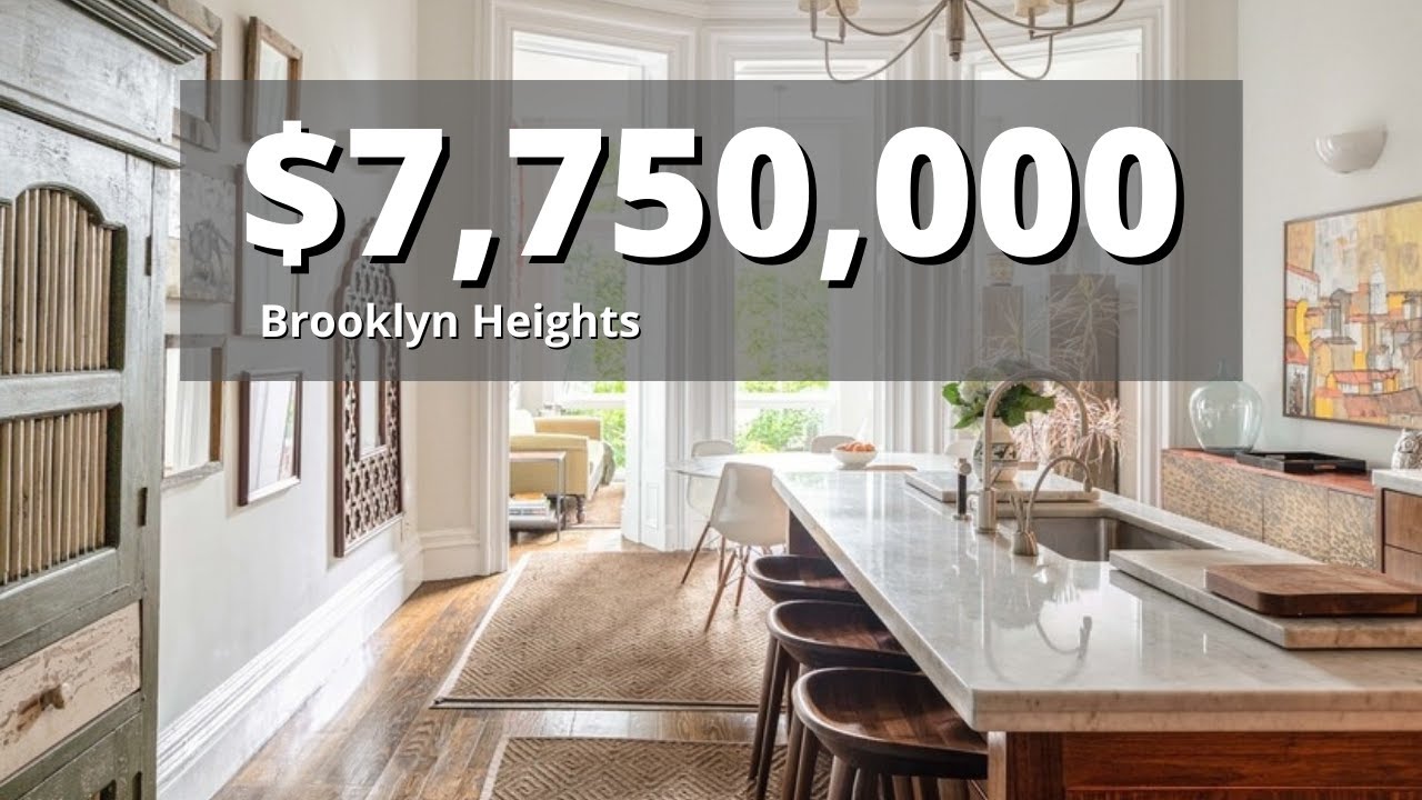 Inside a $7.75 Million Brooklyn Heights, NYC Townhouse | A stunning two-family immaculate brownstone