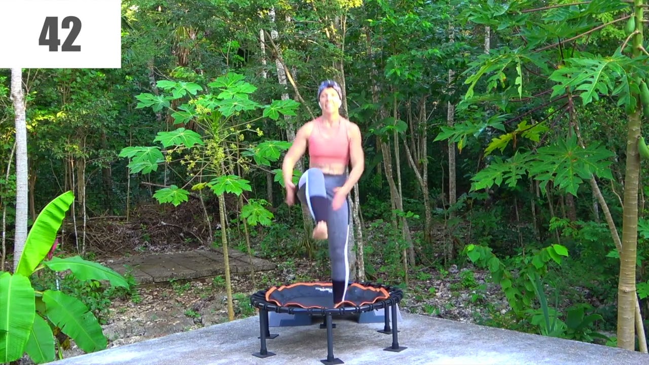 10 Minutes Rebounding HIIT Series 2025 Part 1 on a Rebound Fit Trampoline. Jan 2025 128BPM