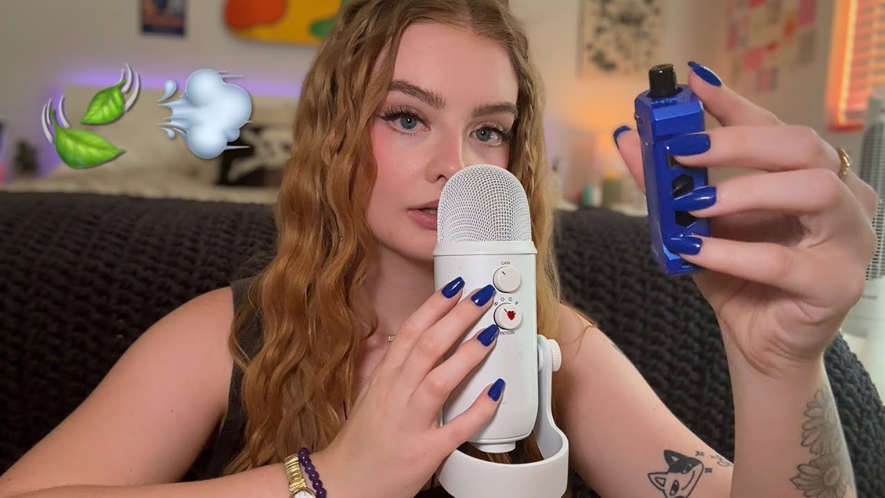 high ASMR ramble 🍃 ear to ear clicky whispers, hand movements