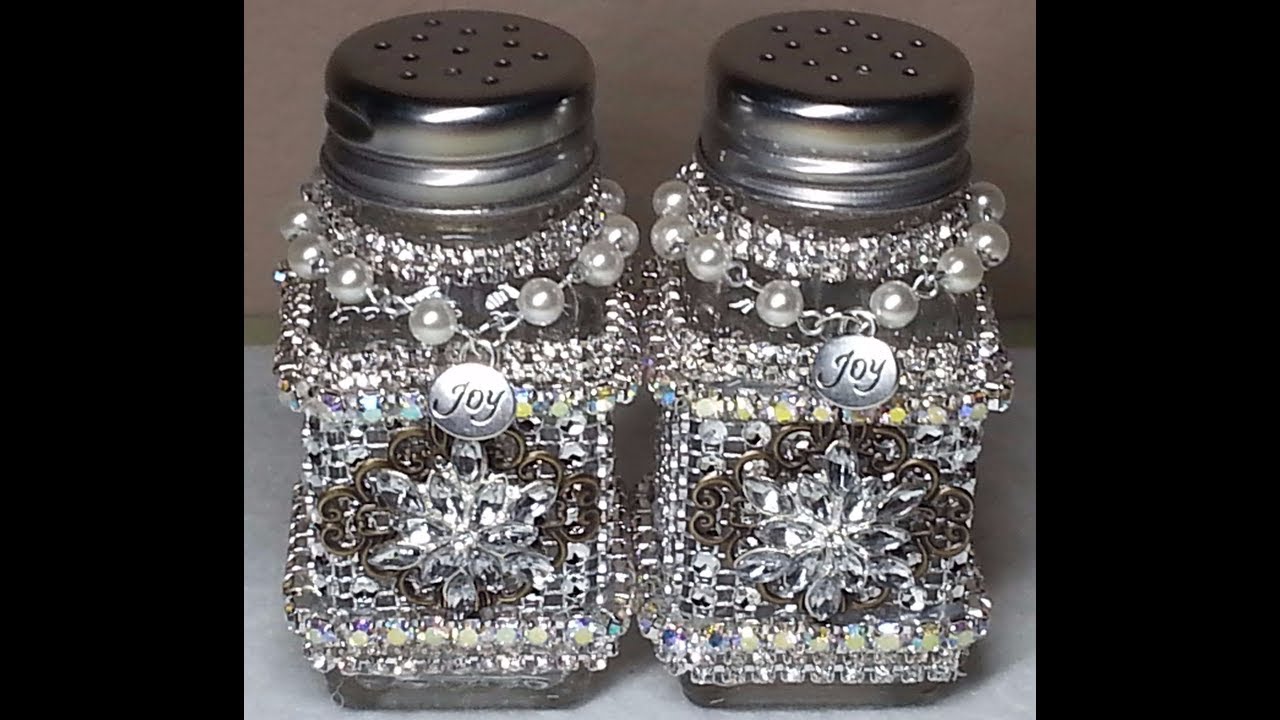 DIY~Gorgeous Upcycled D.T. Salt & Pepper Shakers~