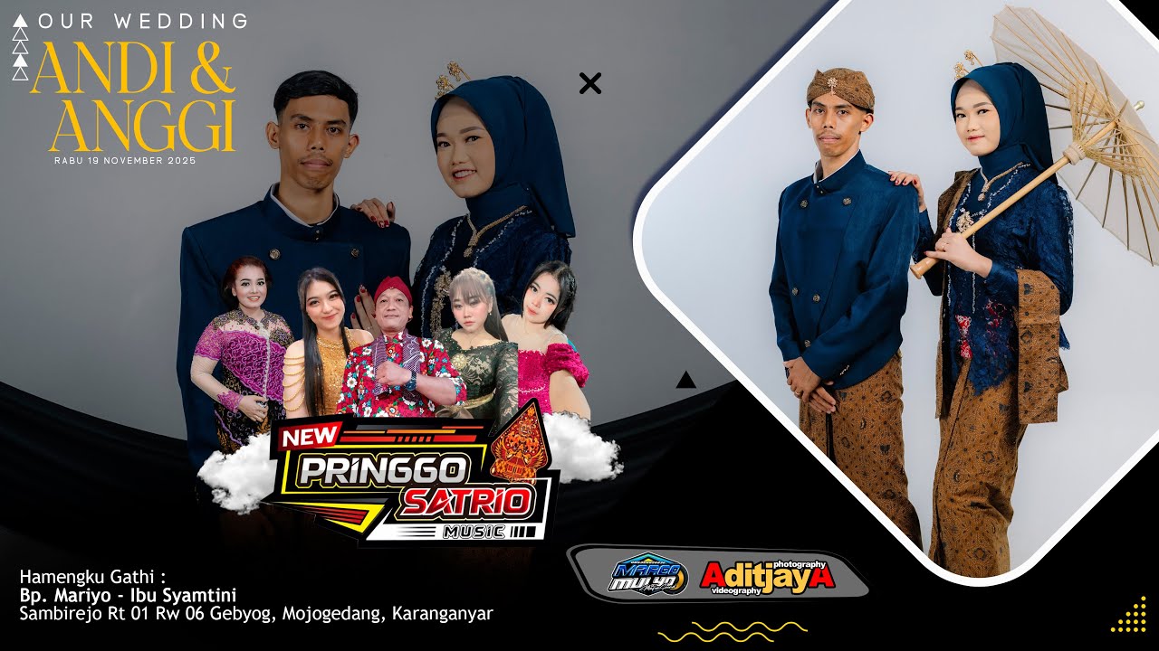 Live Pringgo Satrio Music Wedding ANDI & ANGGI - MM audio - Aditjaya  Pictures - Gebyog 19 Nov 25