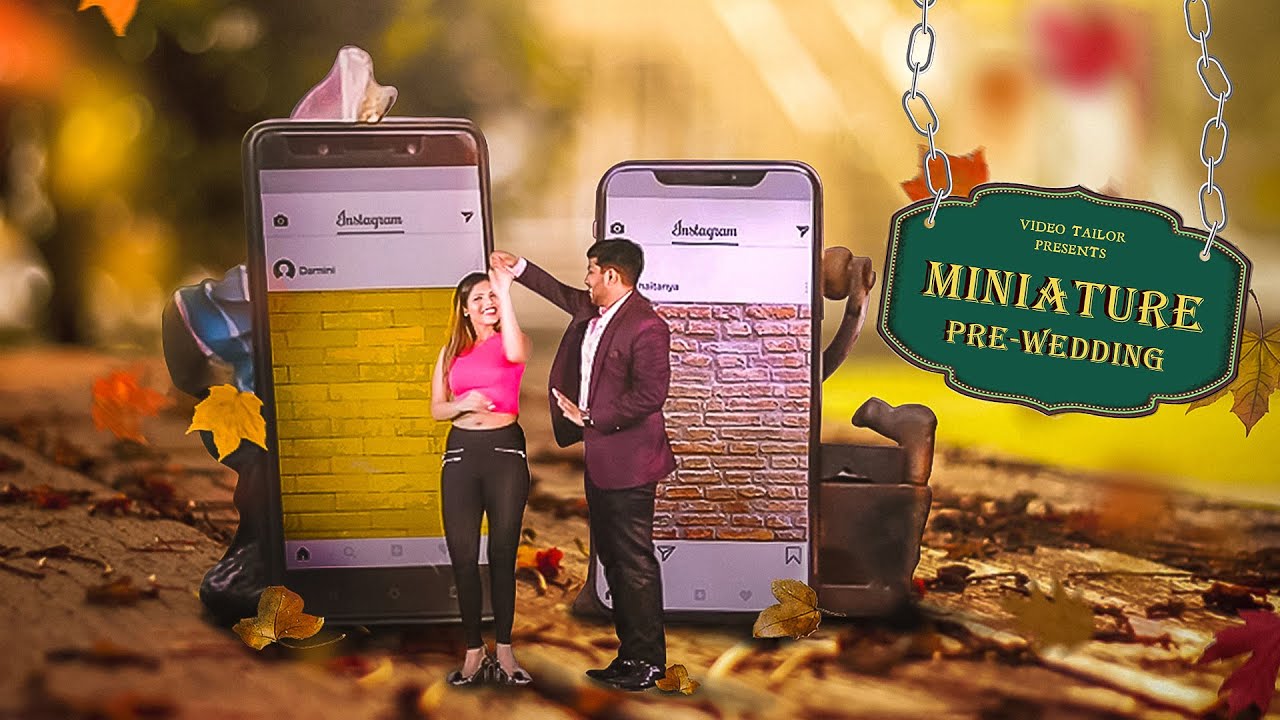 Miniature PreWedding Video Shoot | Miniature Photography and Videography by Video Tailor