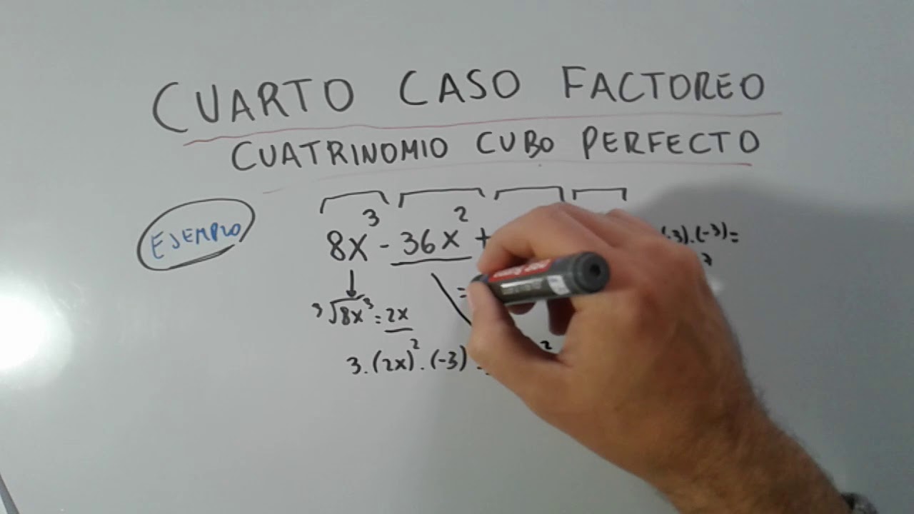 CUATRINOMIO CUBO PERFECTO. CUARTO CASO FACTOREO