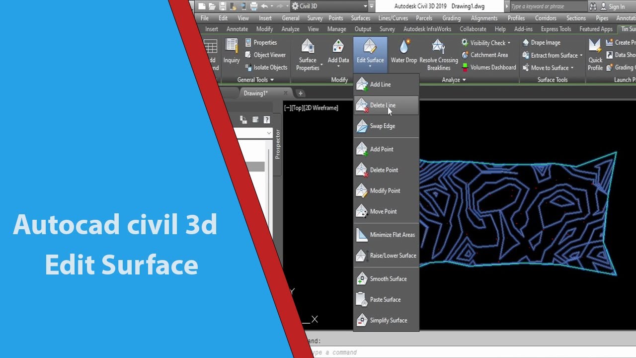 Edit Surface or Modify Surface || Autocad Civil 3d || Malayalam Tutorial.