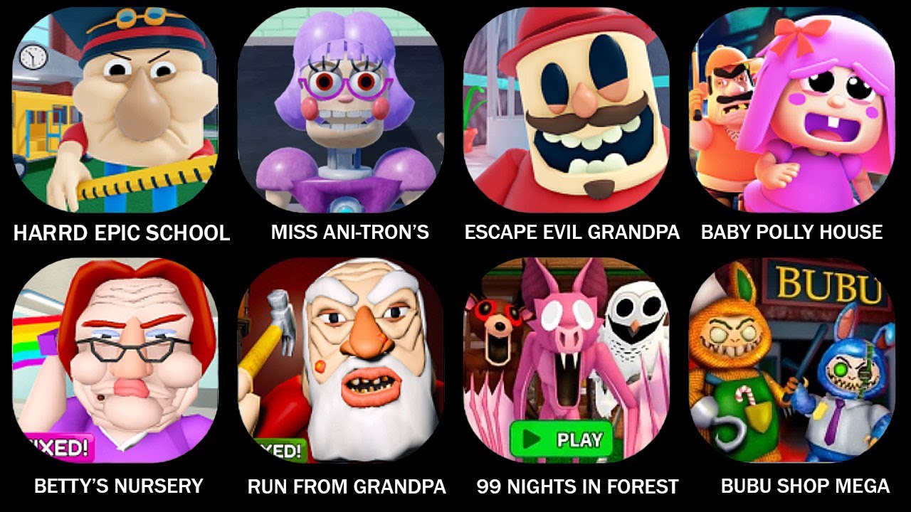 ROBLOX: HARD EPIC SCHOOL ESCAPE, ESCAPE MISS ANI'S DETENTION SCARY OBBY,ESCAPE THE PETSHOP,BUBU SHOP