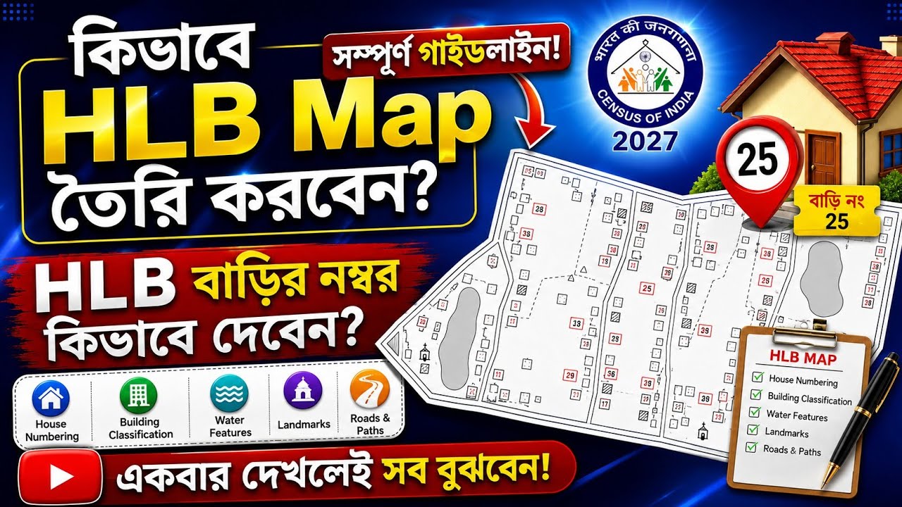 How to draw an HLB map? | Census 2027 | HLO app | ChatGPT | srmusic