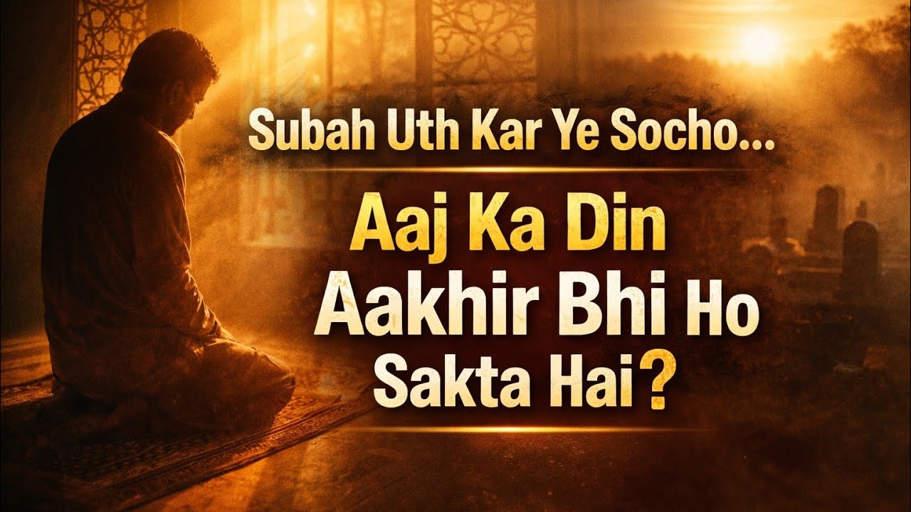 Aaj Ka Din Aakhri Ho Sakta Hai! Kya Aap Tayyar Hain? | Islamic Reminder