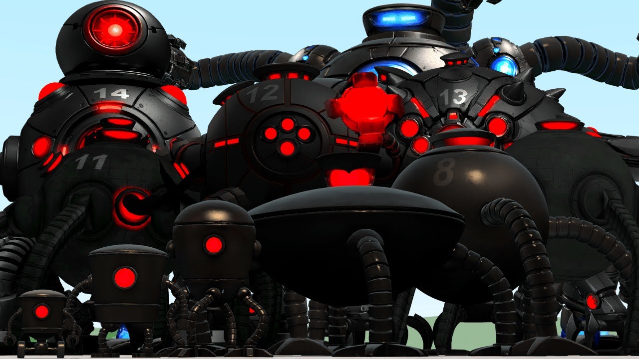 КТО САМЫЙ БЫСТРЫЙ ИЗ ВСЕХ ФАЗ OMNIDROYD V.1 ПО V.16 В Garry's Mod?