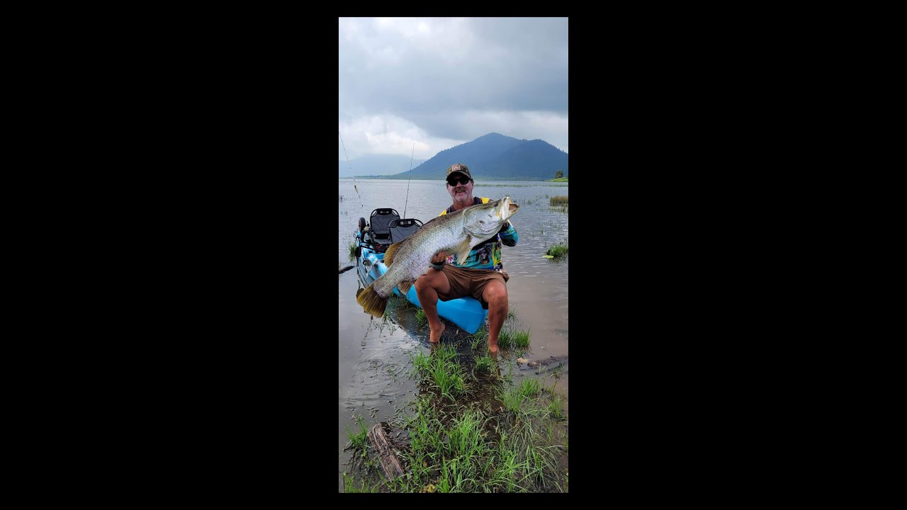 LAKE PROSERPINE DAM BIG BARRA FISHING (PETER FAUST DAM) VIDEO NO 1 KAYAK