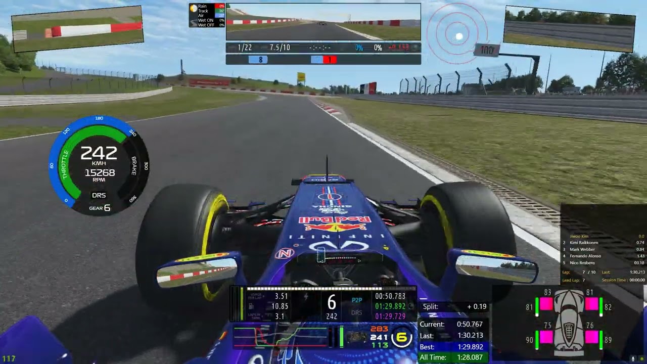 rFactor 2 : F1 2013 . Sebastian Vettel . Red Bull Racing . Nurburgring Circuit