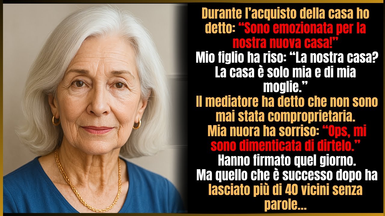 All’acquisto della casa dissi: «Sono emozionata per la nostra nuova casa». Mio figlio rise:«Nostra?»