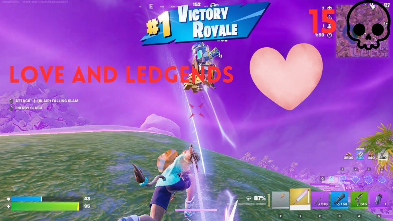15 Solo Elims | Fortnite Chapter 7 | Love & Legends 💘