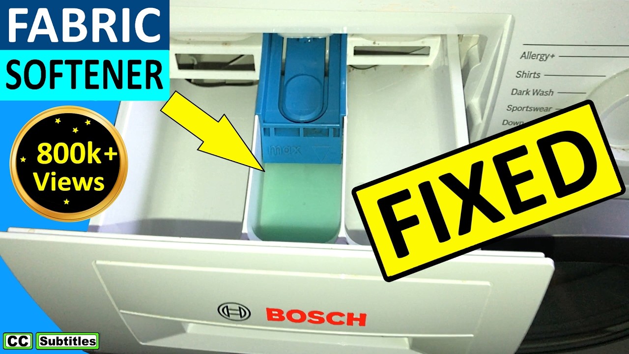 Washing Machine Fabric Softener Dispenser not Emptying - Fixed
