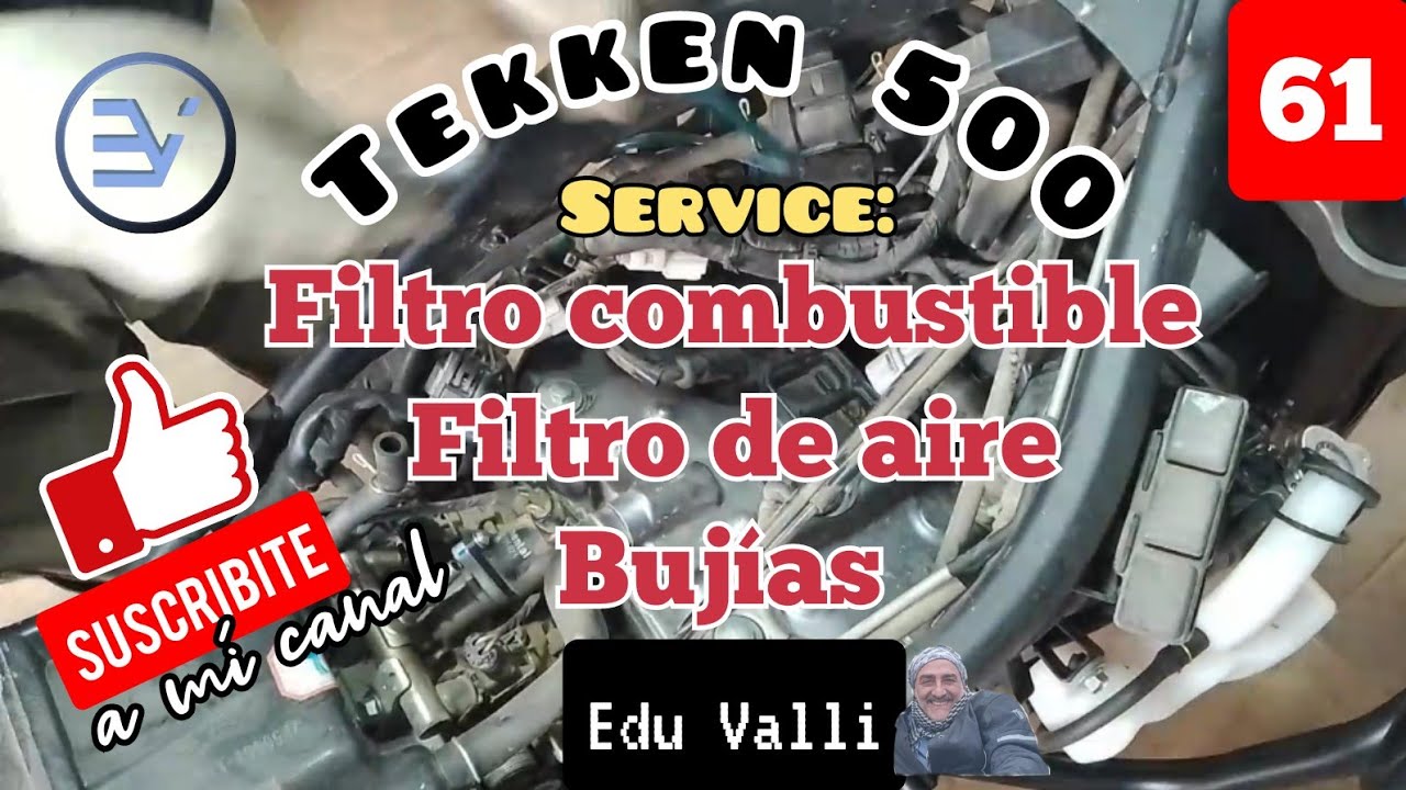 Tekken 500 Service : combustible, aire y bujias