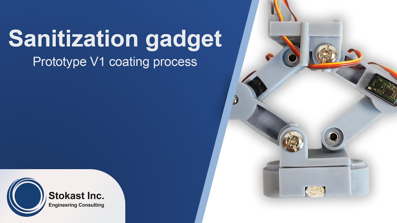 Sanitization gadget V1 spray coating process