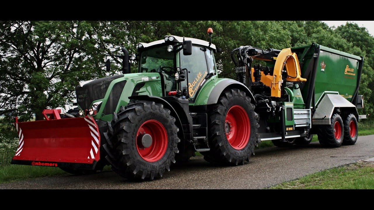 Bull&eacute;e Breedenbroek: Fendt 828 Vario and NEW Dutch Dragon EC9045 With Jan Veenhuis Hightipper.