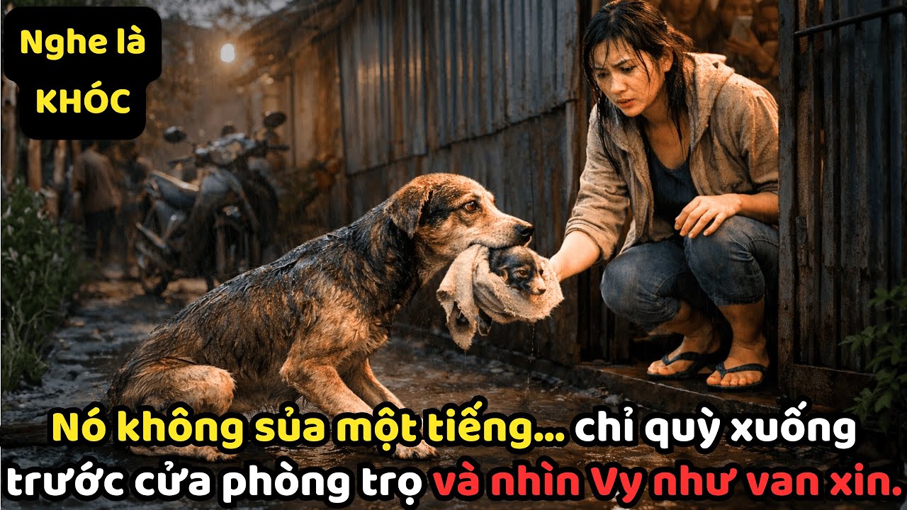 CHÓ MẸ KHÓC mang đứa con SẮP CHẾT đến nhà cô gái nghèo - SỰ VIỆC sau đó SẼ khiến bạn BẬT KHÓC