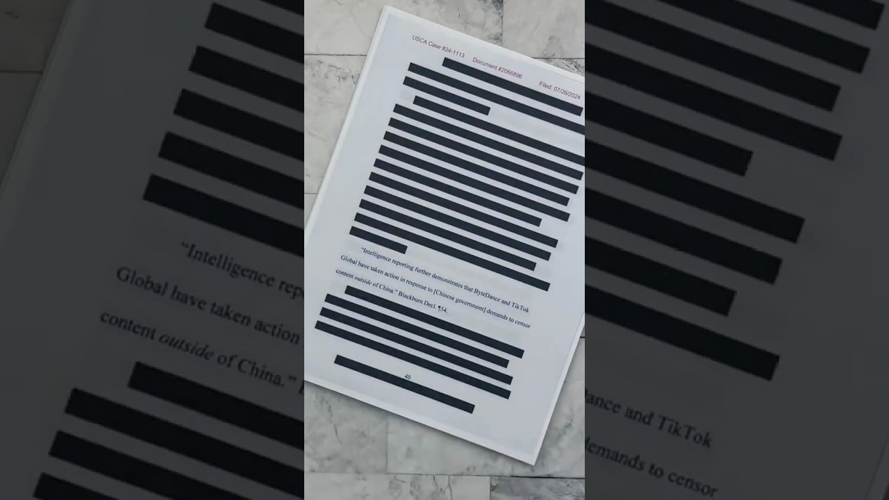 TikTok case - DOJ's reply brief || dissecting this one may prove more challenging...